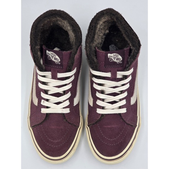 VANS Sk8-Hi Suede Maroon Women's Size 5 High-Top Skateboarding Shoes Sneakers - Picture 9 of 12